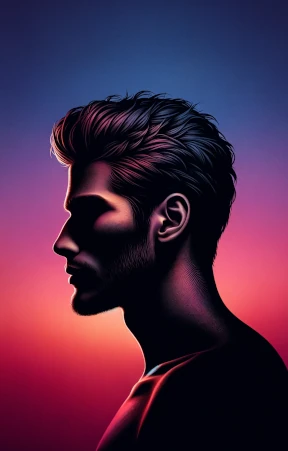 Profile of a man